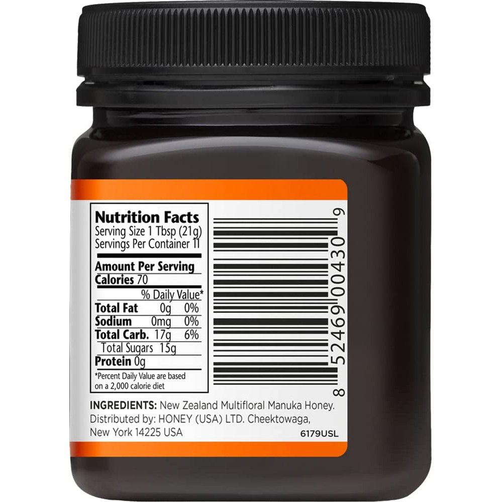 Manuka Doctor - MGO 35+ Manuka Honey Multifloral, 100% Pure New Zealand Honey. Certified. Guaranteed. Raw. Non-GMO (8.75oz) - Medaid International