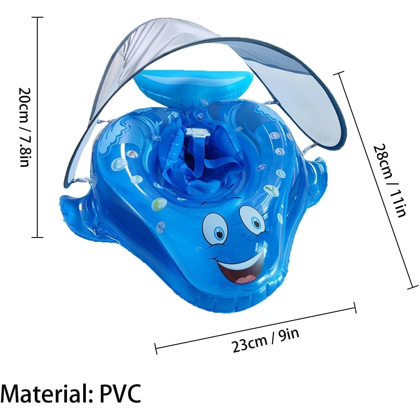 Baby Pool Float with Sun Cover