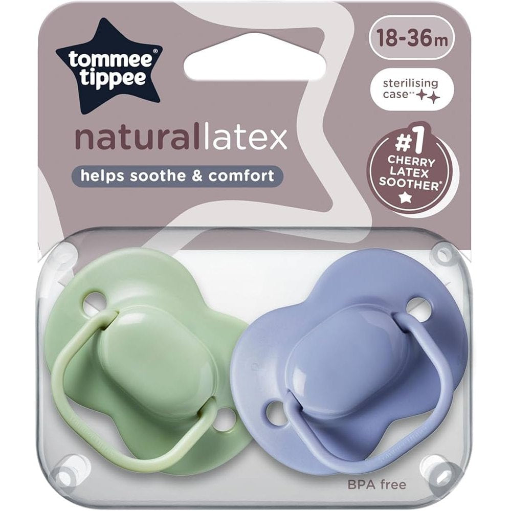 Tommee Tippee - Cherry Latex Soother - 18-36m - 2pcs