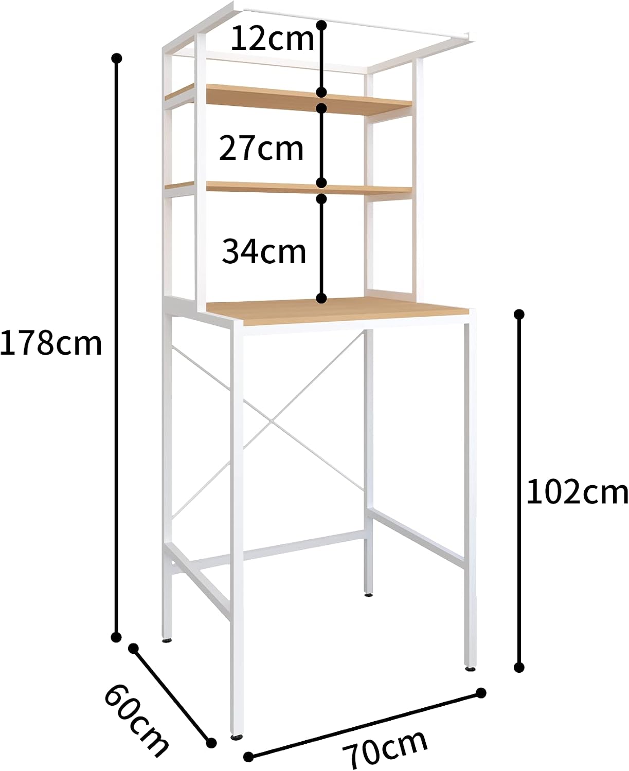 Washing Machine Storage Rack