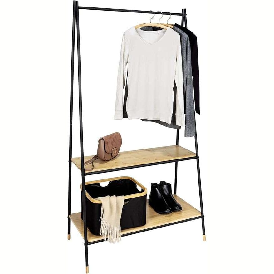 Loft Freestanding Coat Stand with 2 Shelves by Wenko
