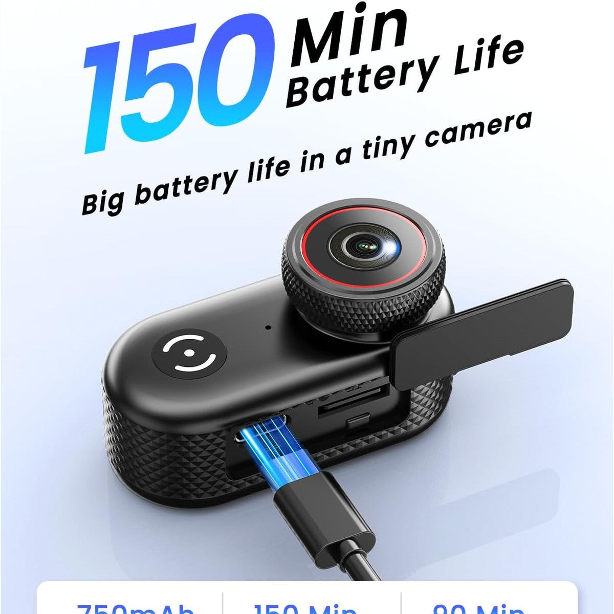 4K Mini Body Camera Wearable POV Action Cam