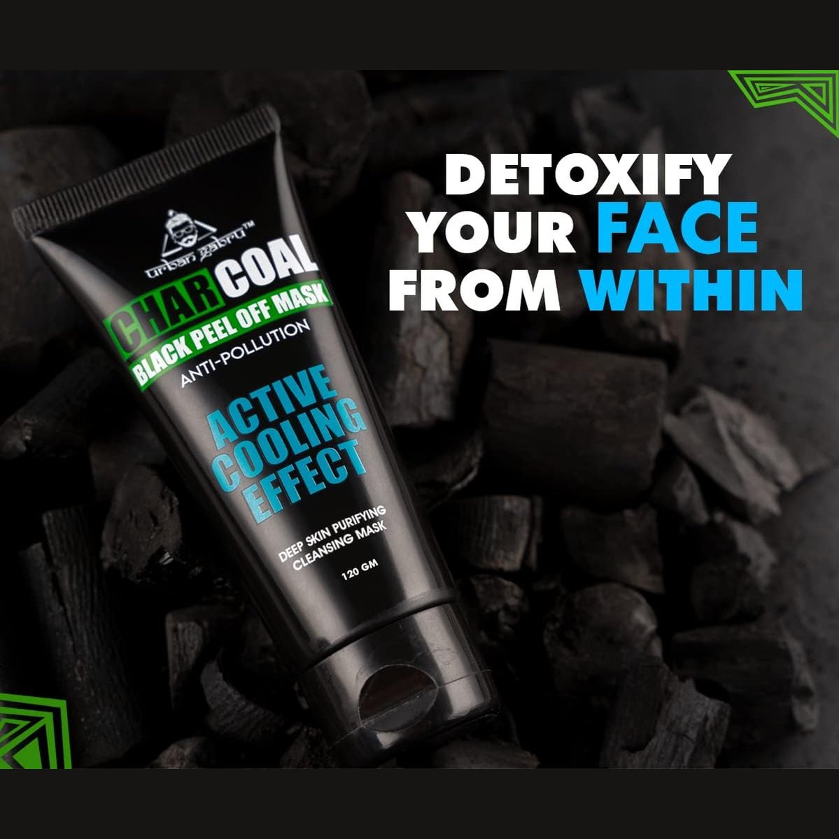 UrbanGabru CharCoal Peel Off Mask | Deep skin cleansing Mask 60gm - Medaid International