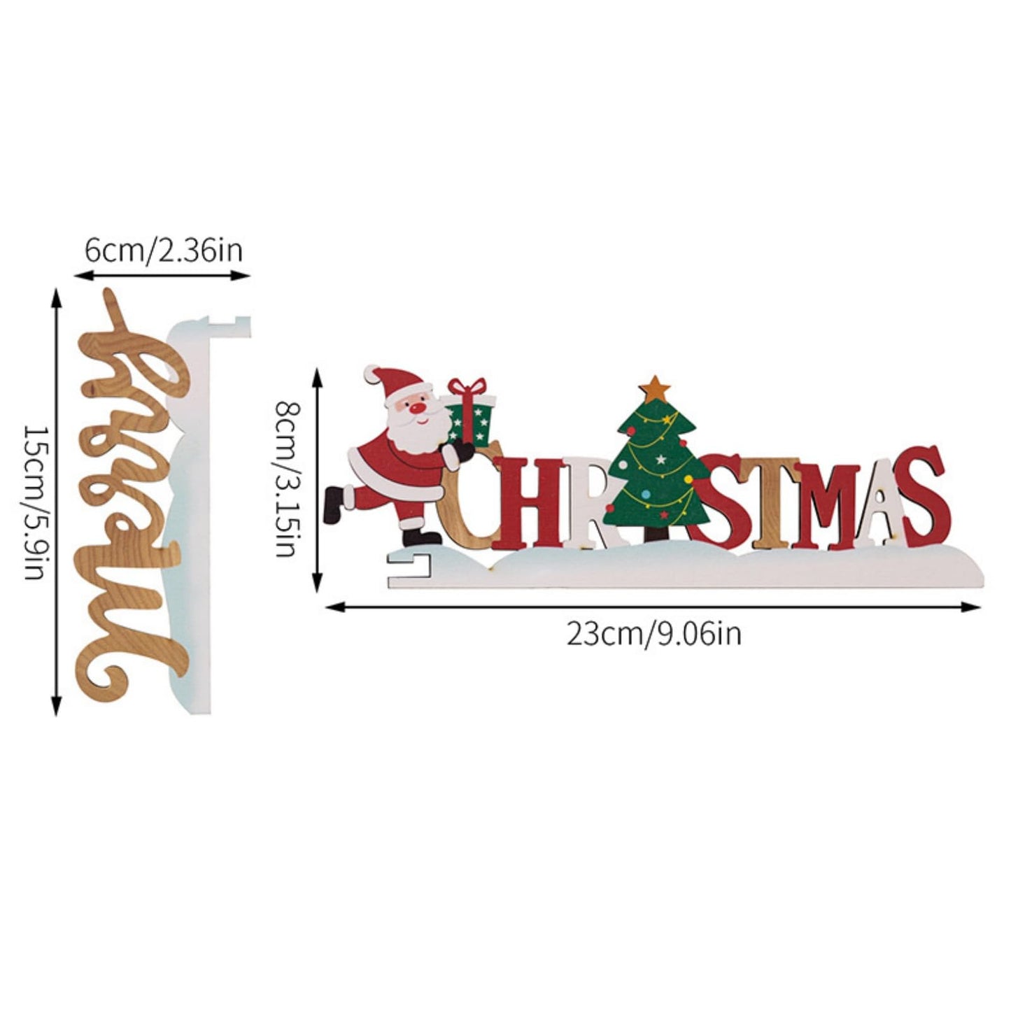 Christmas Doorway Decor with Santa Figurine, Festive Hanging Ornament for Home Entry, Ideal Seasonal Decoration - Medaid International