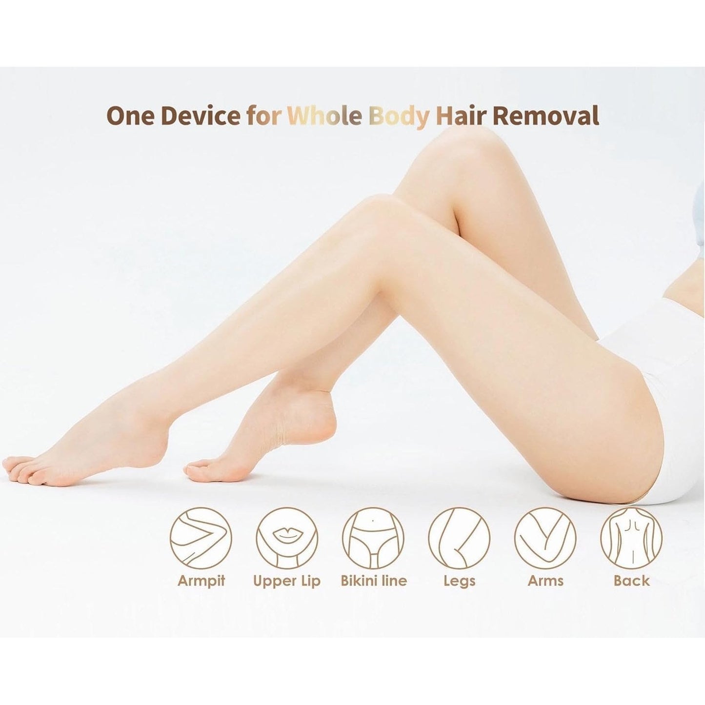 Home Use Beauty Device IPL Laser Hair Removal for Women and Men,999999 Flashes at-Home Laser Hair Removal Device - Medaid International