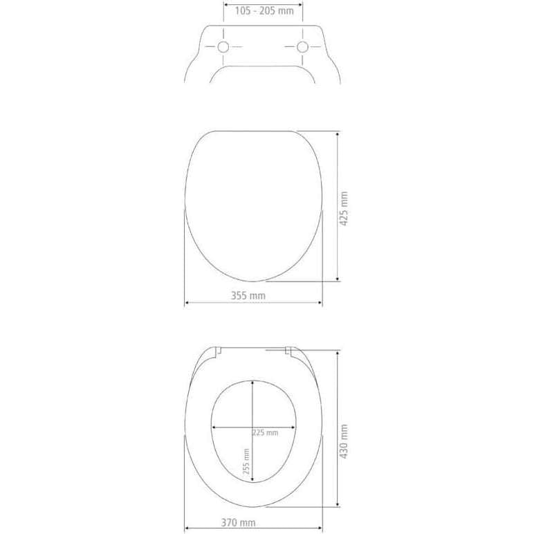 Black Toilet Seat in Leather look with Soft-Close Mechanism By Wenko.de