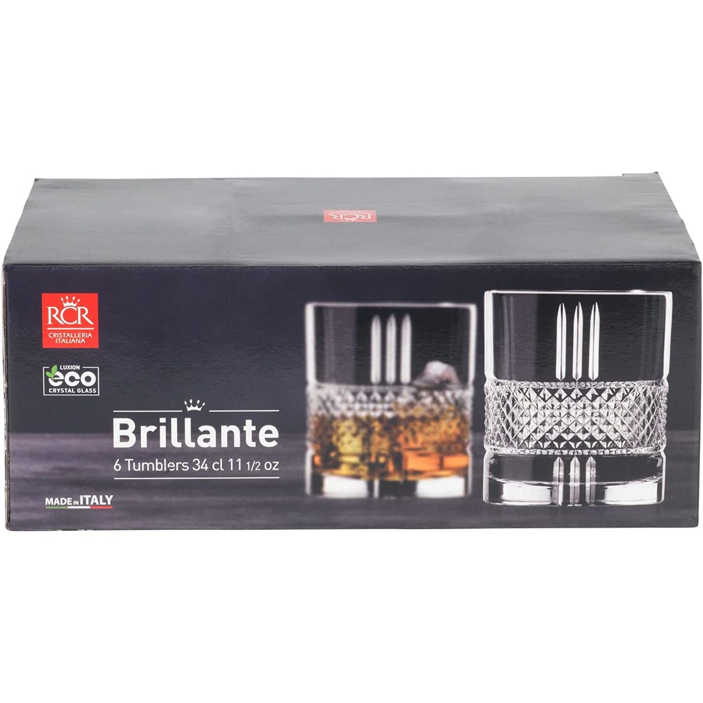 RCR brillante DOF tumbler 34cl - set of 6