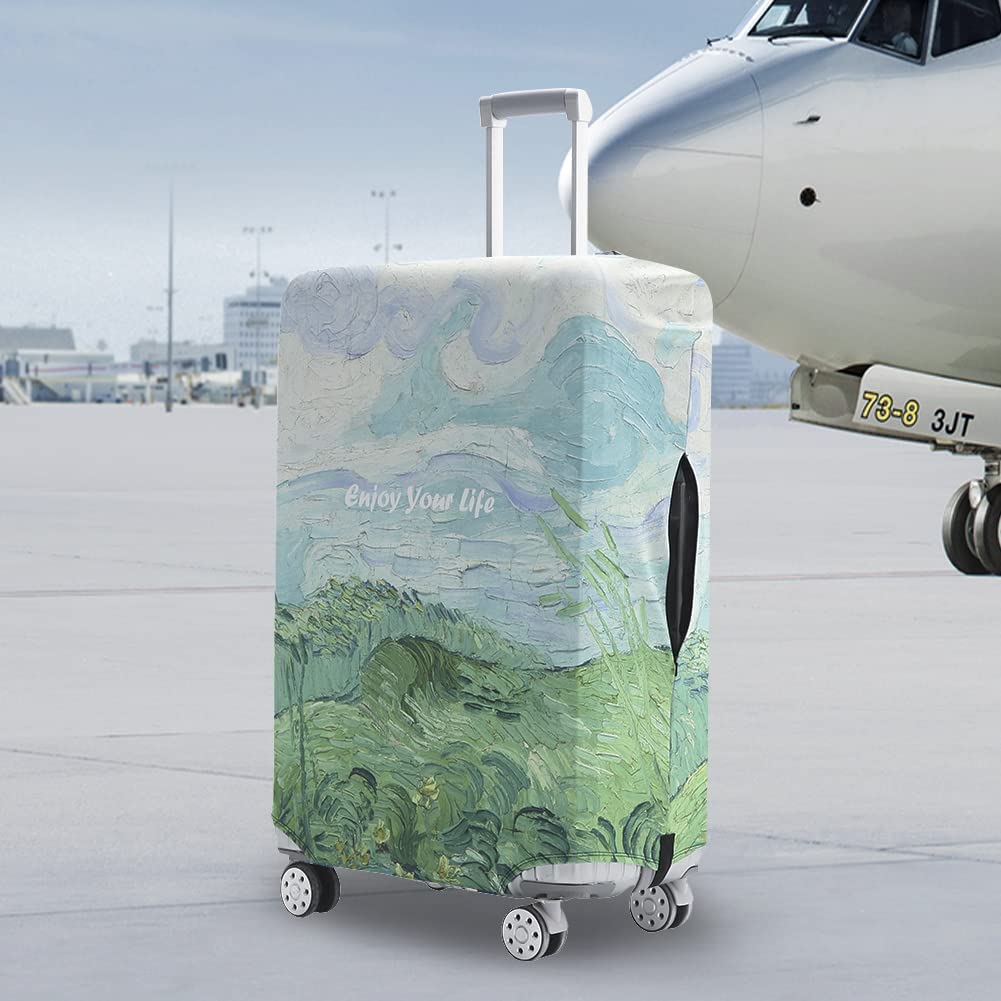 Luggage Cover, KASTWAVE Washable Suitcase Cover, Anti-scratch Suitcase Protector Fits 18-32 Inch Luggage (M)