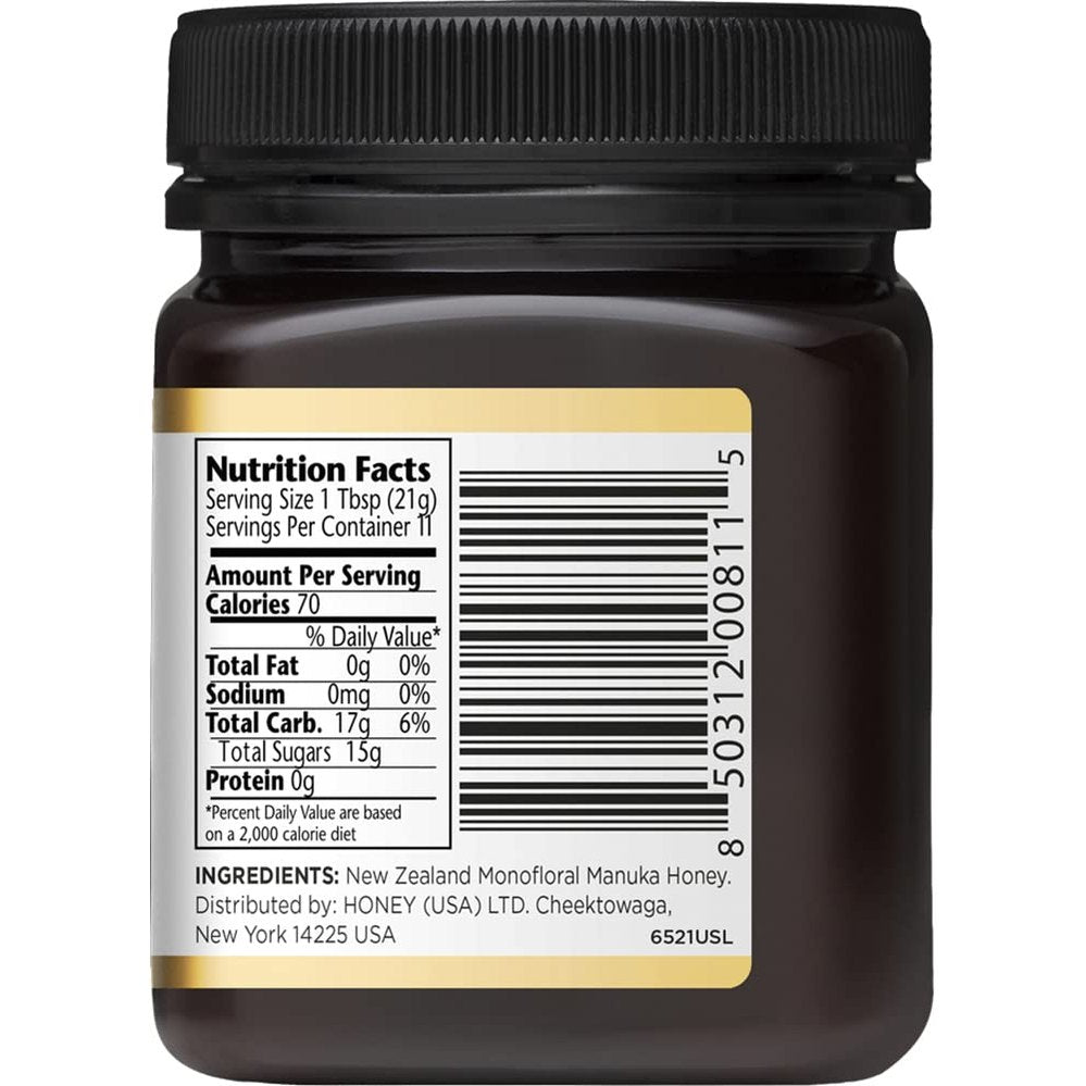 Manuka Doctor - MGO 525+ Manuka Honey Monofloral, 100% Pure New Zealand Honey. Certified. Guaranteed. Raw. Non-GMO (8.75 oz) - Medaid International