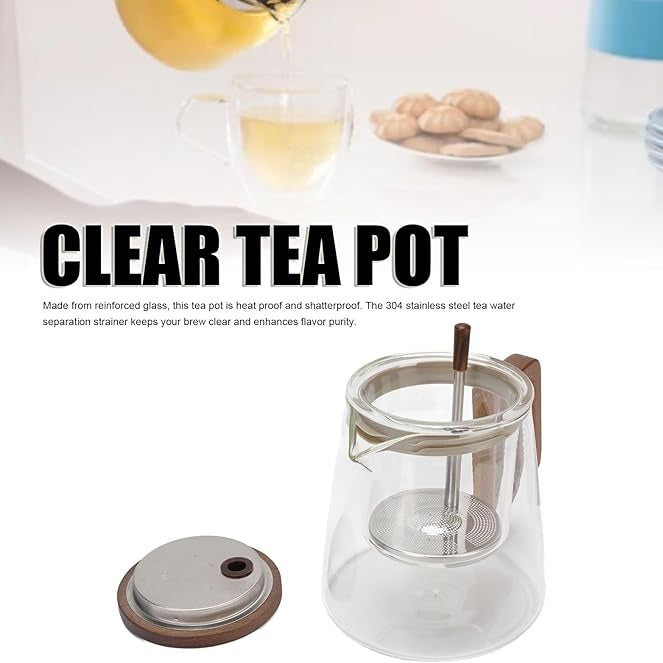 Glass Teapot with Infuser – Heat Resistant Tea Pot 750ML