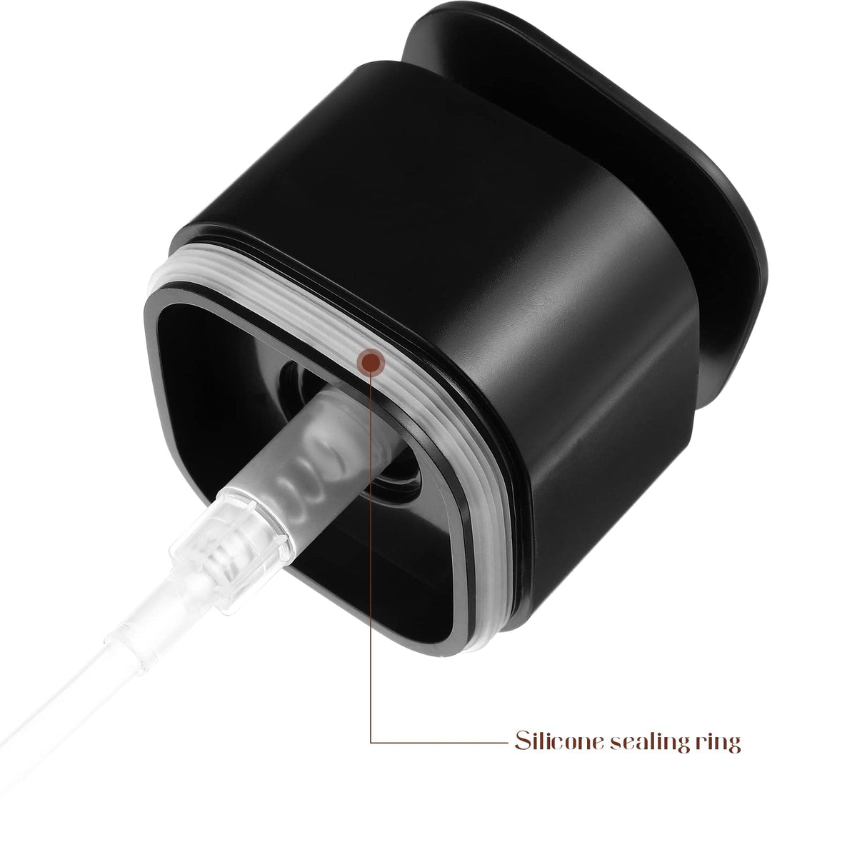 TERRIFI Push Down Pump Dispenser - 14oz Liquid Dispenser Bottle, Ideal for Cosmetics, Body Wash, Hand Soap, Shampoo, Makeup Remove - Travel Size (400ml Black)