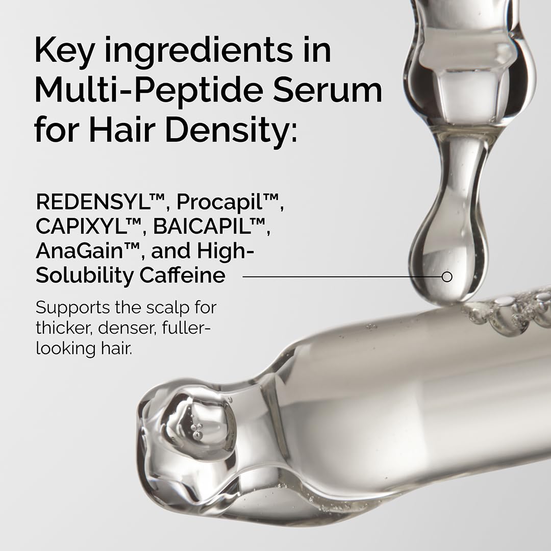 The Ordinary Multi-Peptide Serum for Hair Density, Peptide-Powered Formula for Thicker, Fuller Looking Hair, 2 Fl Oz - Medaid International
