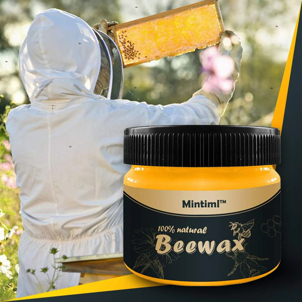 Floor Polishing Wood Care Beeswax Natural Polishing Wear-resistant Wax Detergent Sponge - Medaid International