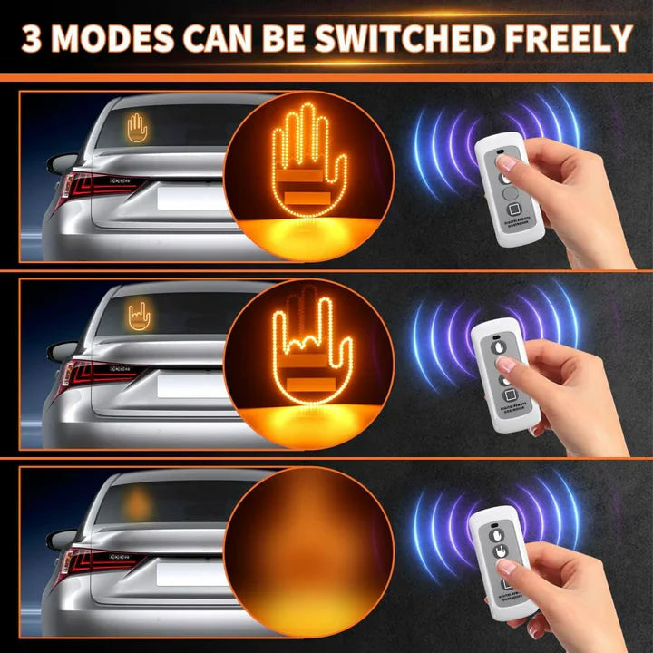 Hand Car Lamp LED Sign