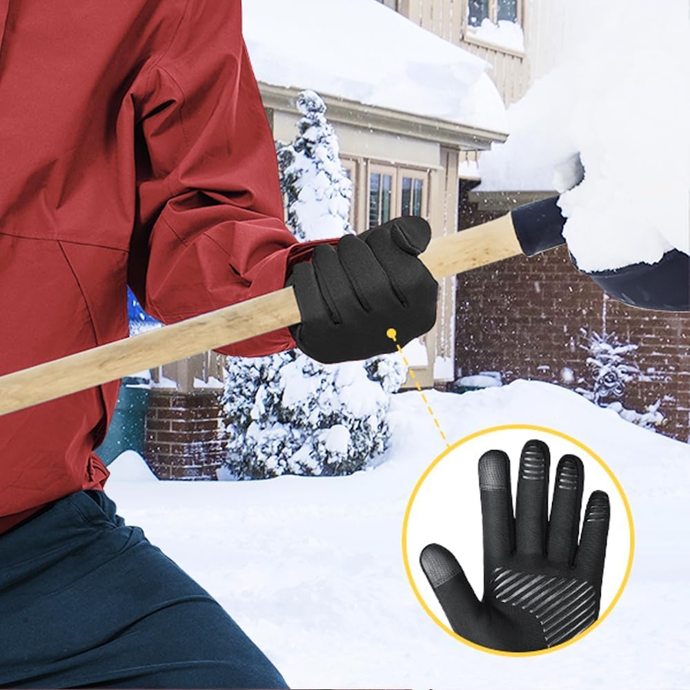 KASTWAVE Winter Waterproof Ski Gloves - Unisex Touchscreen Cycling Gloves for Cold Weather Running, Hiking, Biking & Driving, Warm Snow Gloves with Windproof Design for Outdoor Sports - L
