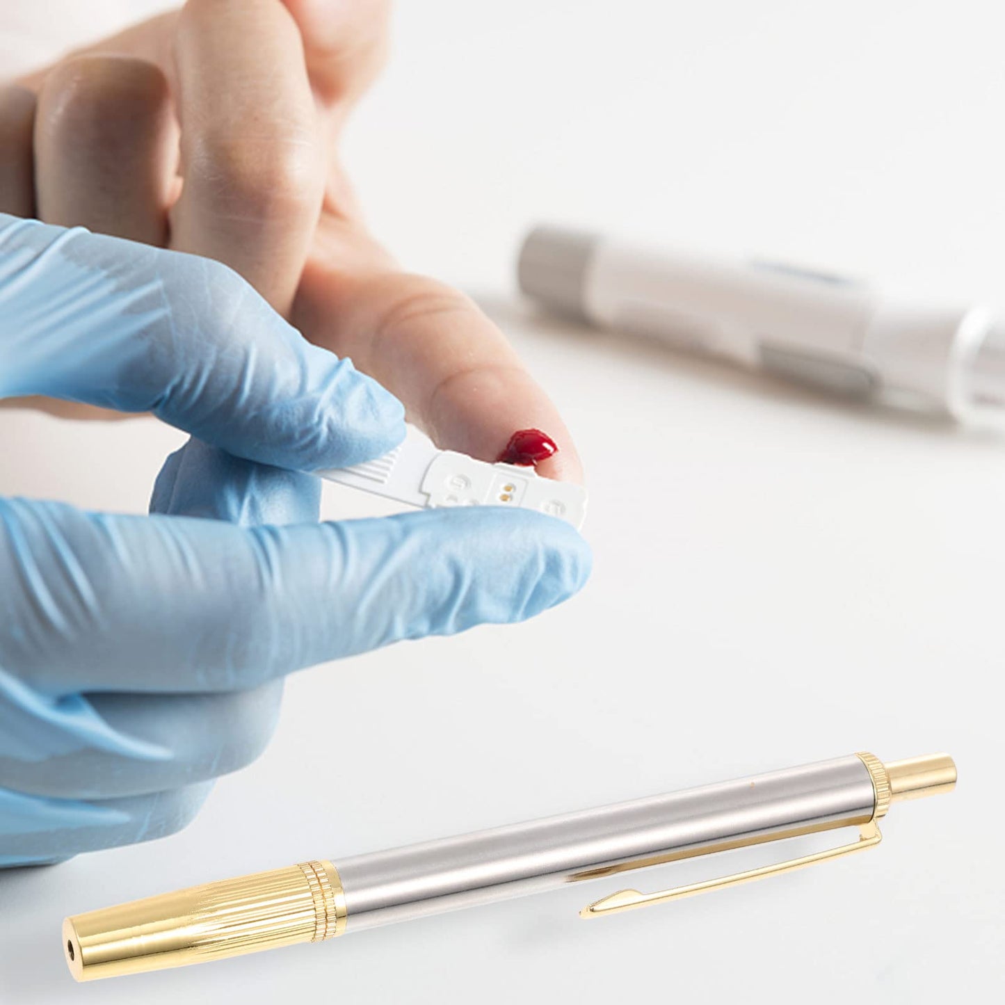 Healifty Stainless Steel Lancing Device Lancet Pen Sampling Pen Lancet Device - Medaid International