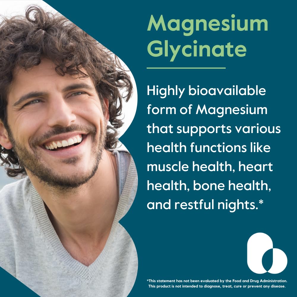 BESTVITE Filler-Free Magnesium Glycinate - 400mg of Magnesium per Serving (240 Veg Caps)- Chelated Bisglycinate for Muscle, Relaxation, Stress & Sleep Support* - For Men & Women - No Stearates - Vegan - Medaid International
