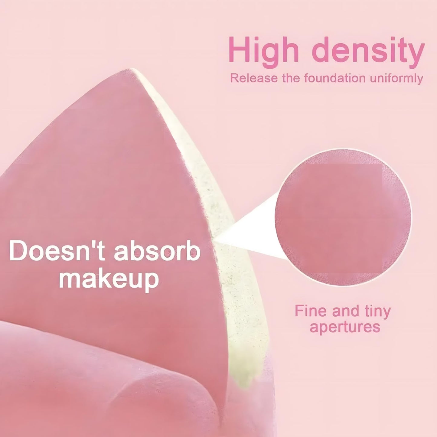 Makeup Sponge Set, 12 Pieces Latex Free Flawless Soft Setting, Beauty Blender Sponge Suitable for Liquid, Cream and Powder, Equipped with 3 Mini Beauty Sponges and 3 Mini Powder Puffs(Pink) - Medaid International