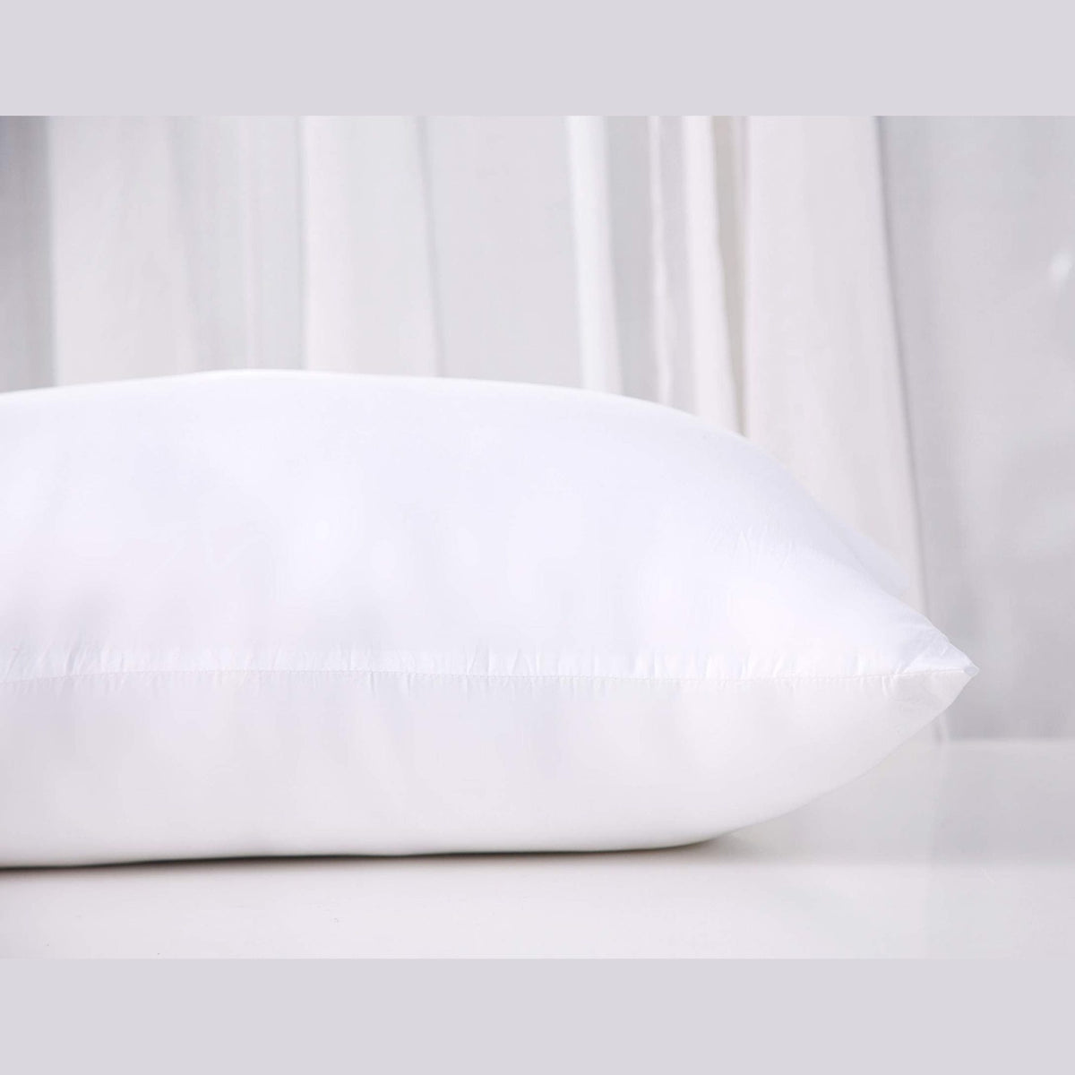 Acanva Fluffy Pillow Insert for Bed Sleeping, Decorative Stuffer Cushion Sham Filler, Queen 20x30 (Pack of 1), White - Medaid International