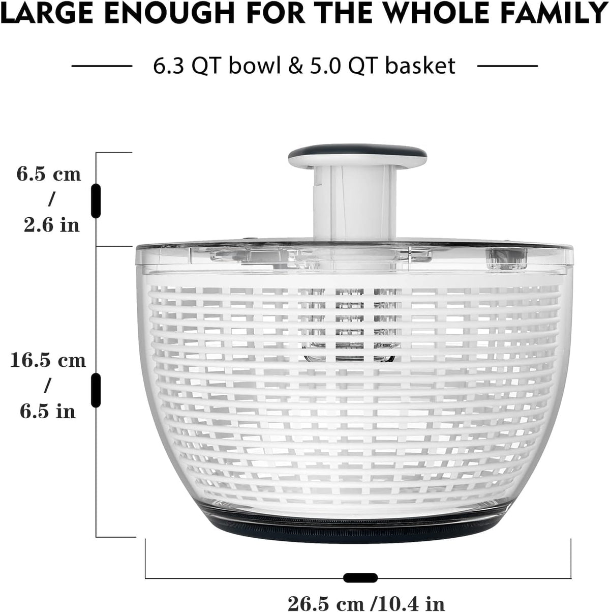 Large Salad Spinner & Lettuce Dryer