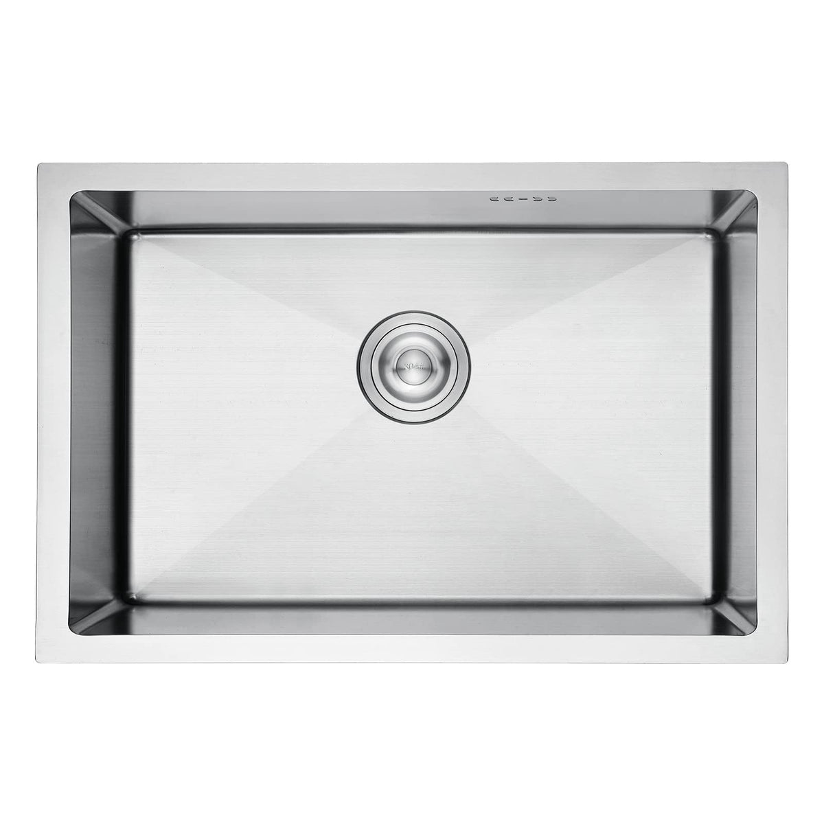 Ibergrif M87044B Kitchen Sink 70 x 44 cm, Under Countertop Sink with Drain Filter, Stainless Steel