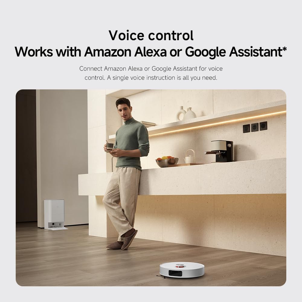Xiaomi Robot Vacuum X20 Pro with 7000Pa Suction power, All-in-One Station, Auto Mop washing, Hot air drying, Auto dust collection, Carpet Detection, LDS Navigation, 160min Runtime, App & Voice Control
