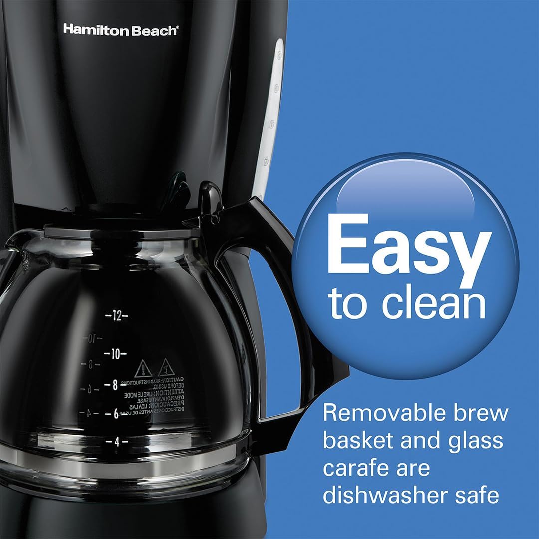 Black Coffee Maker 12 Cup - Medaid International