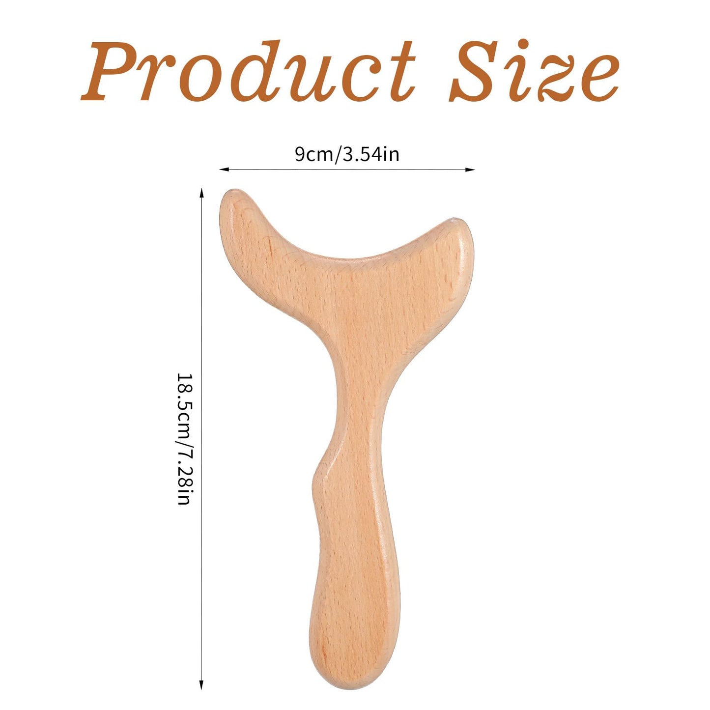 Ymapinc Wood Therapy Massage Tools, Small Fishtail Massage Tool,Lymphatic Drainage Massager,Body Gua Sha Tool for Muscle Relaxation, Body Sculpting Cellulite Reduction - Medaid International