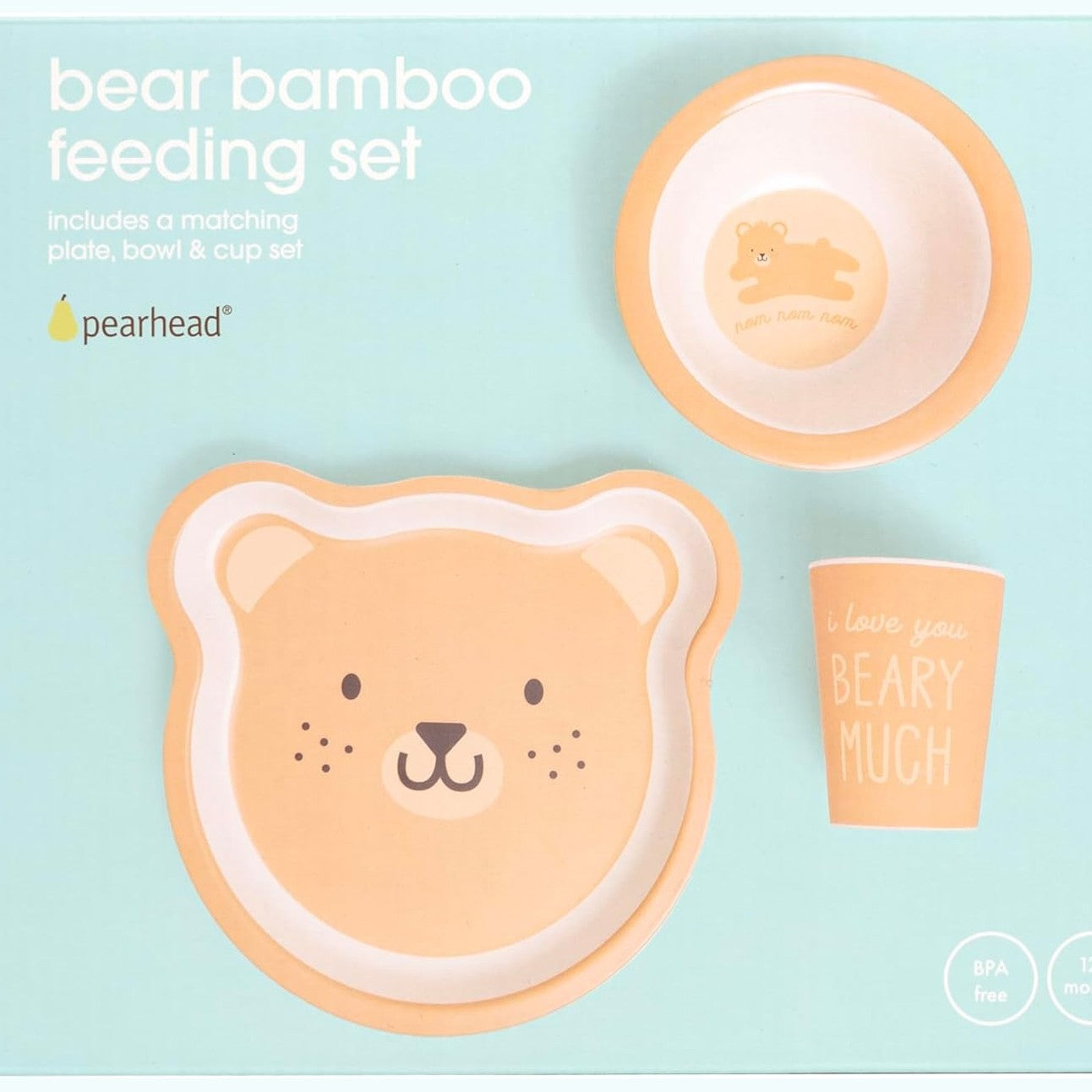 Pearhead - Bamboo Feeding Set - Bear