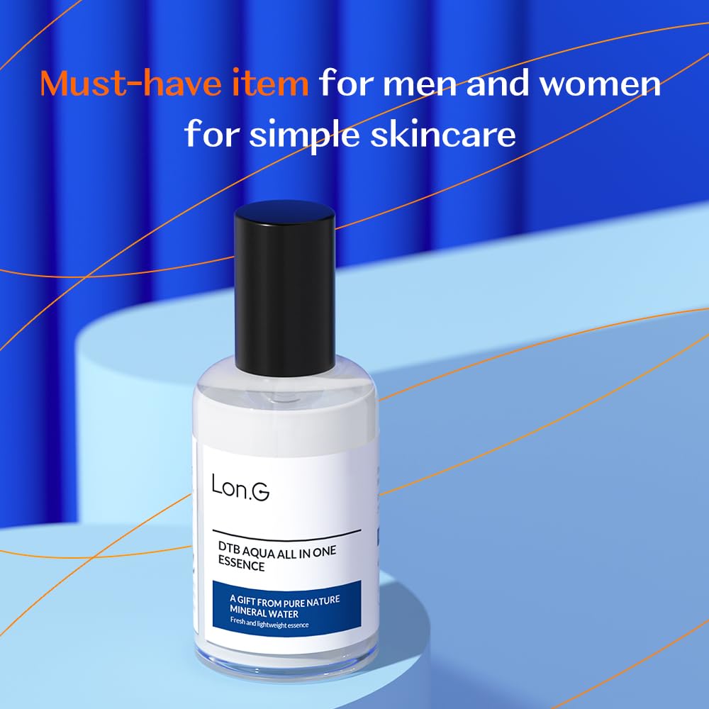 Lon.G Dive to Blue Aqua All-in-one face moisturizer Lotion for Men, Unisex, All Skin Types, Lightweight, Non-Sticky, After Shaving, Alcohol-Free, Hydrating Ceramide, Korean Skincare, 80ml 2.7 Fl oz - Medaid International