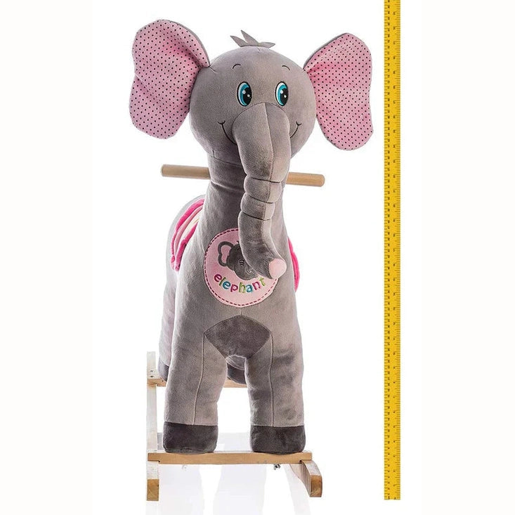Miila - Plush Rocker Elephant Soft Ride - On Toy