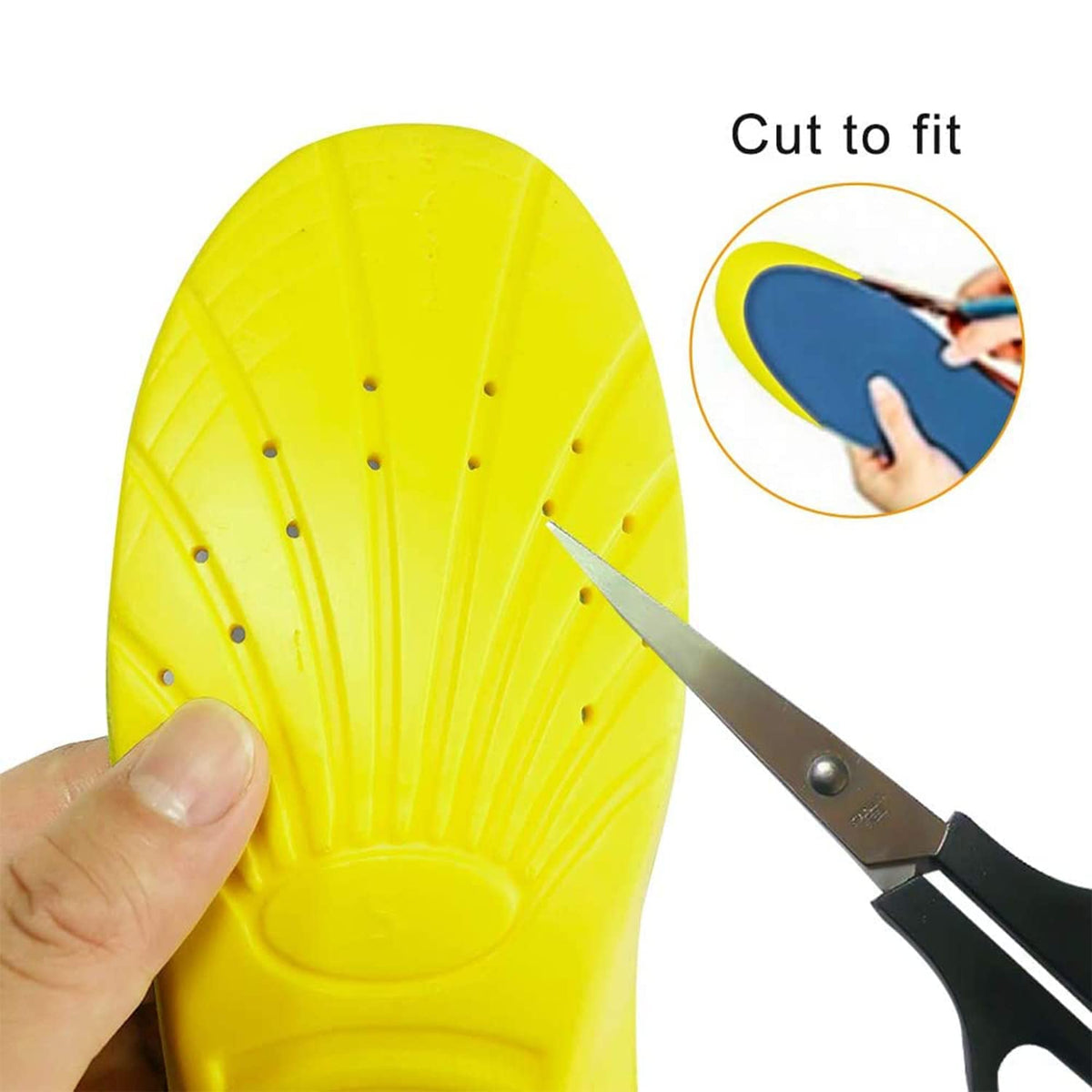 Memory Foam Insoles, PU Sport Insoles, Comfortable Breathable, Shock Absorption Arch Support Insoles