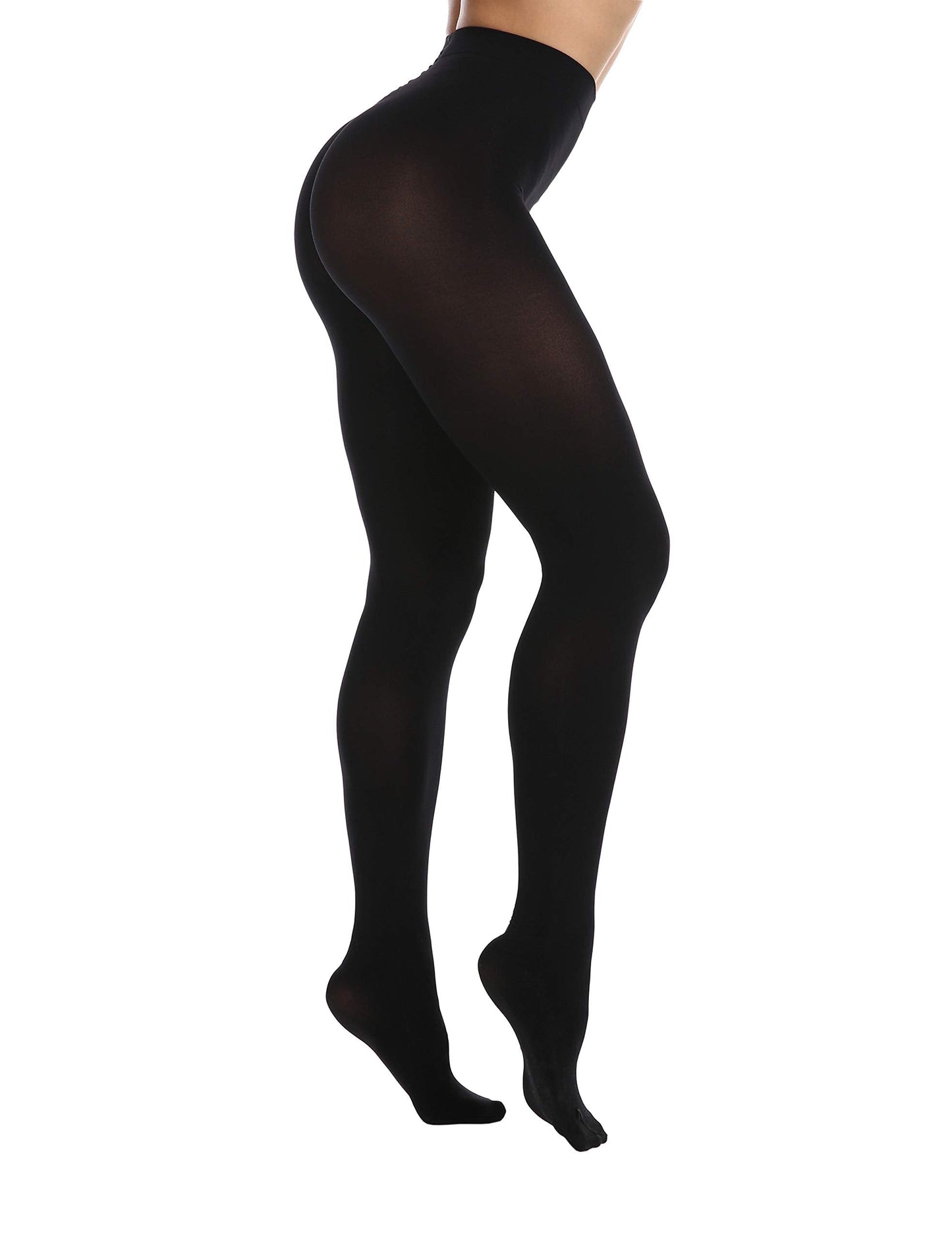 EVERSWE Women's 80 Den Soft Opaque Tights, Women's Tights (Large-X-Large, Totally Black) - Medaid International