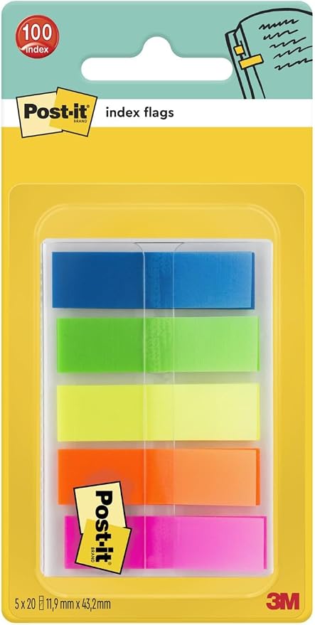 Post It Index Transparent Small in Sleeve Dispenser Highlights| Post It in Lebanon