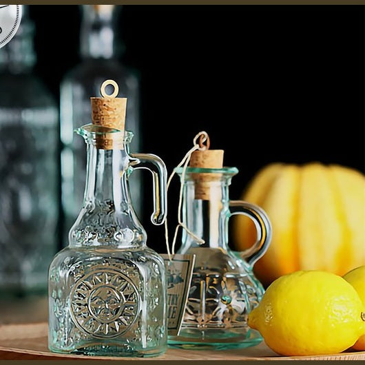 Bormioli rocco country home olivia oil bottle with cork lid 21cl