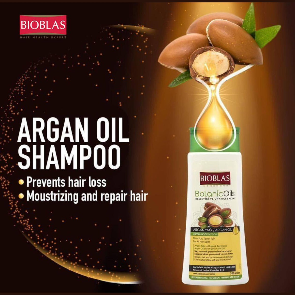Bioblas Argan Oil Shampoo 360ml