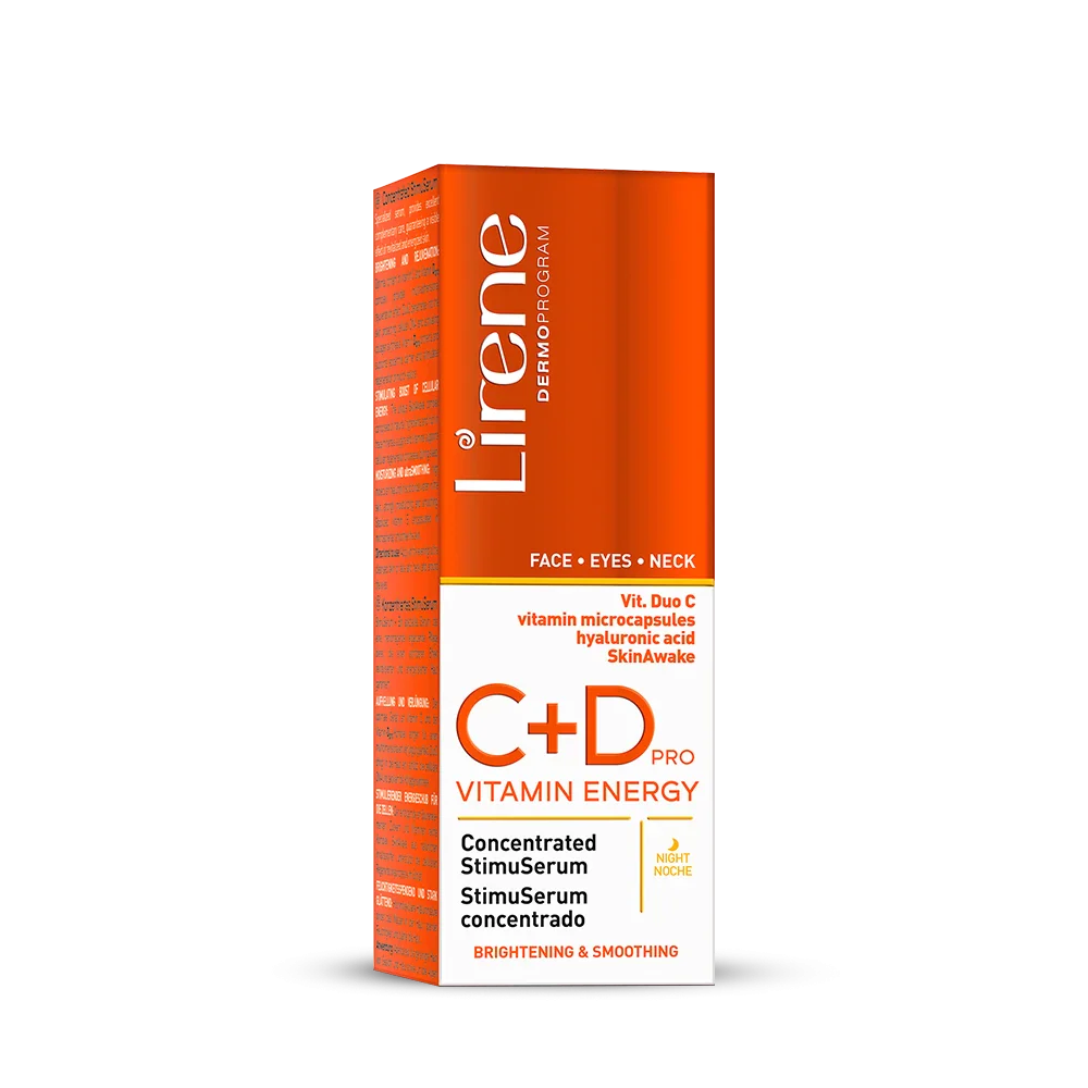 Lirene VITAMIN ENERGY С+D PRO Concentrated StimuSerum lightening and smoothing 30 ml