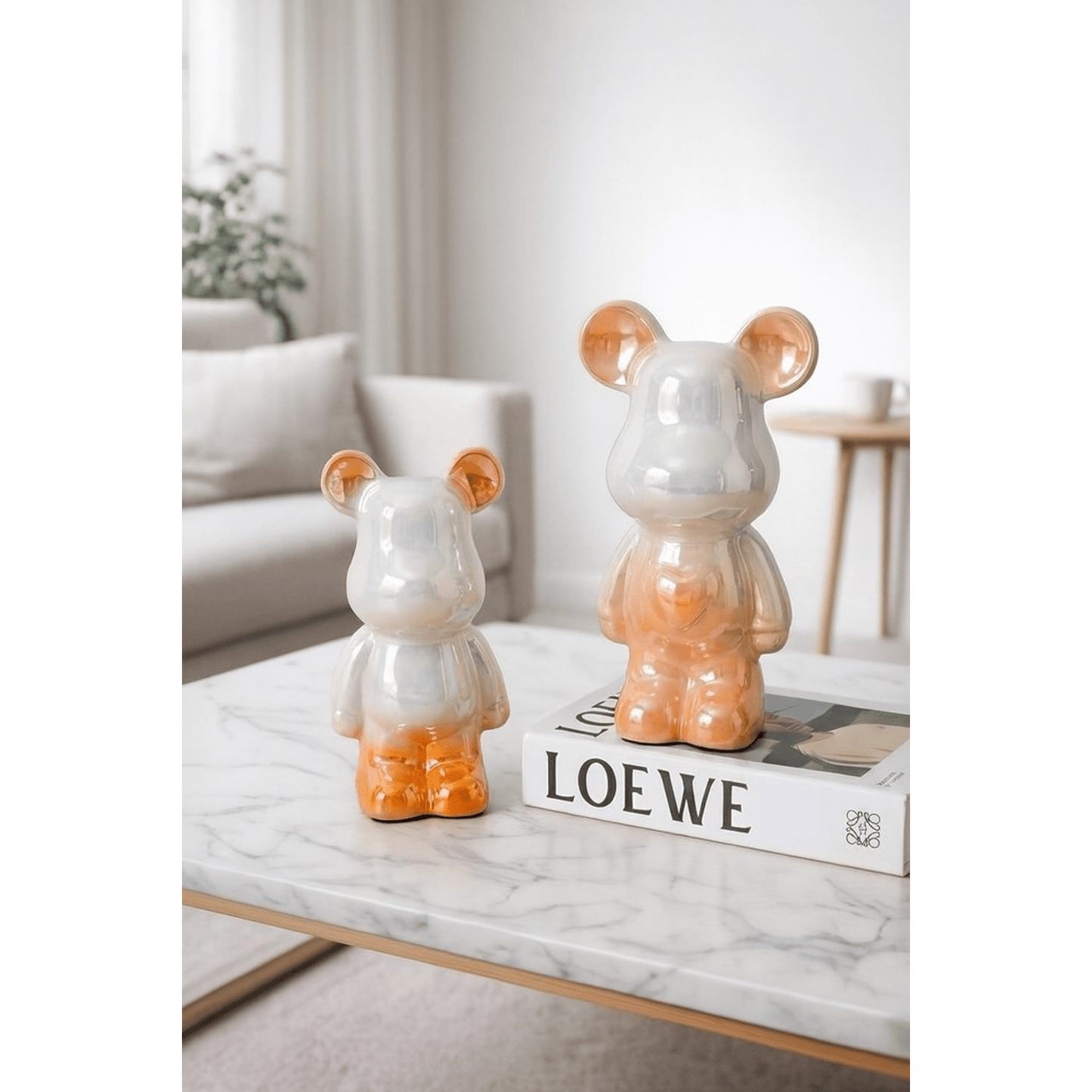 Pearl Orange Bear decor ๐งก