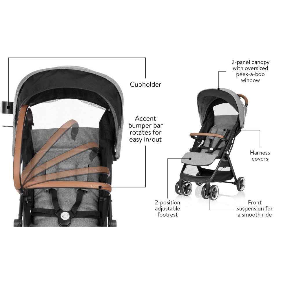 Evenflo® Gold Otto™ Self-Folding Stroller Moonstone Gray