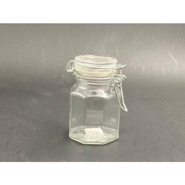 Mini Airtight Glass Jar Octagone