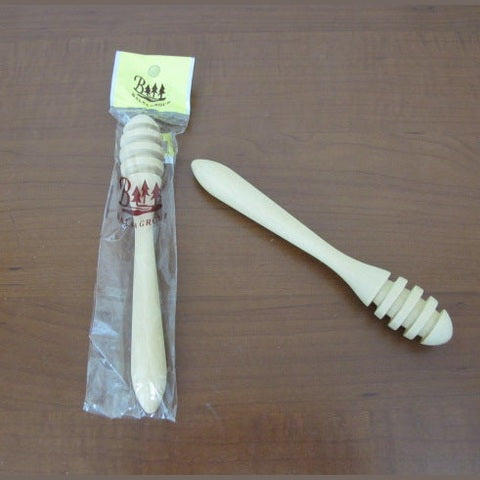 Wooden Honey Dipper; 17 cm