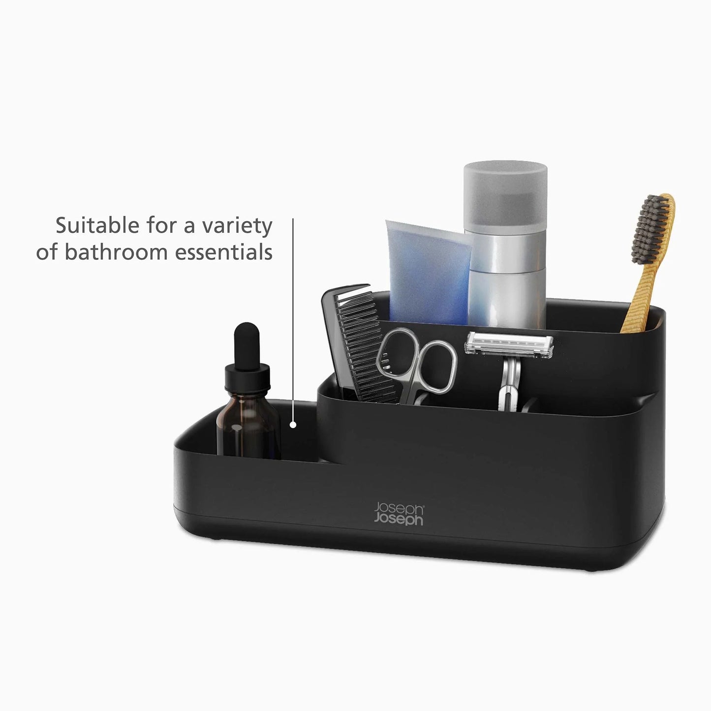 Joseph Joseph EasyStore™ Matt Black Bathroom Storage Caddy