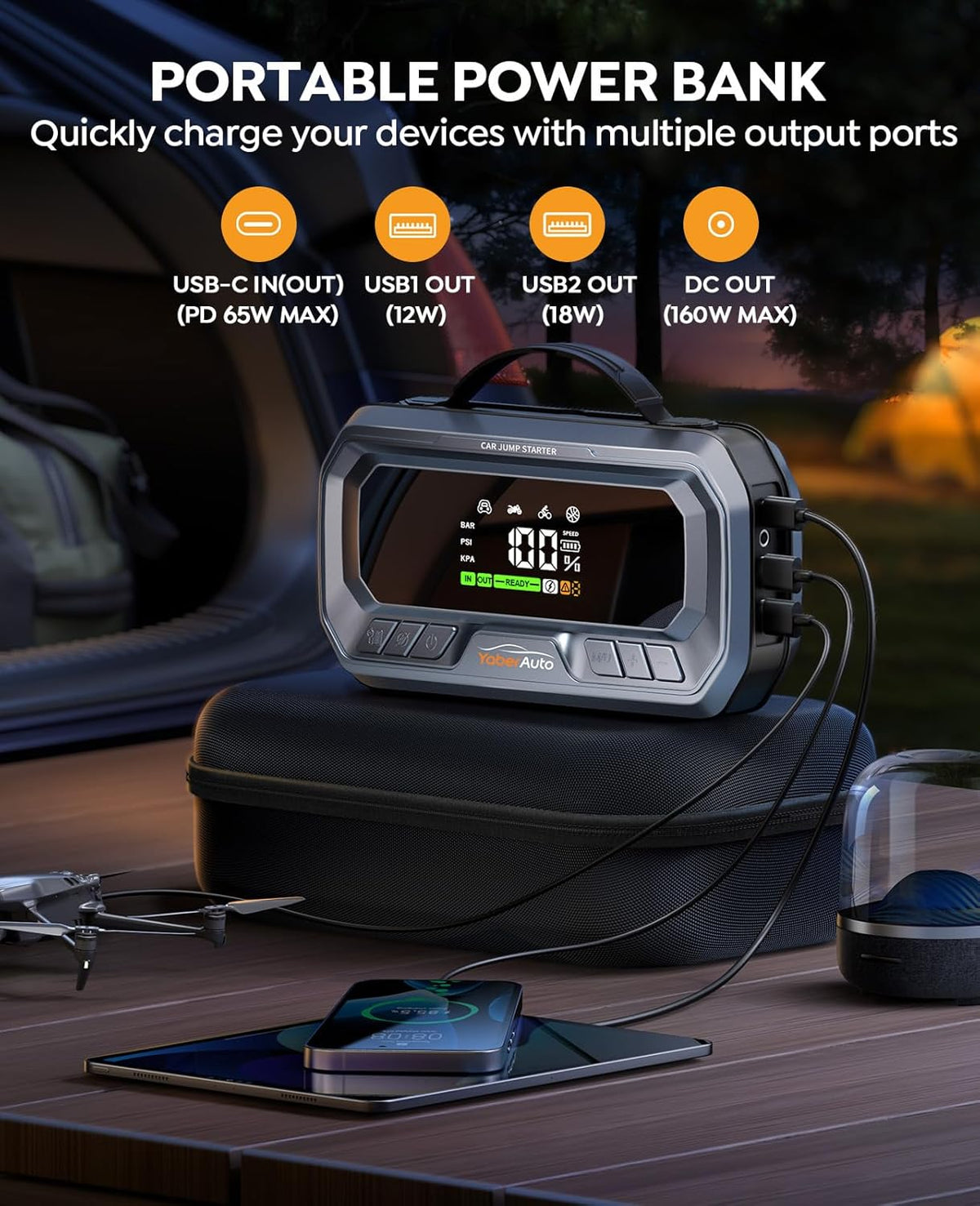 YaberAuto Car Jump Starter
