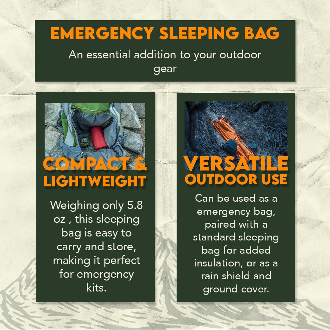 SE Survivor Series Emergency Sleeping Bag - EB122OR