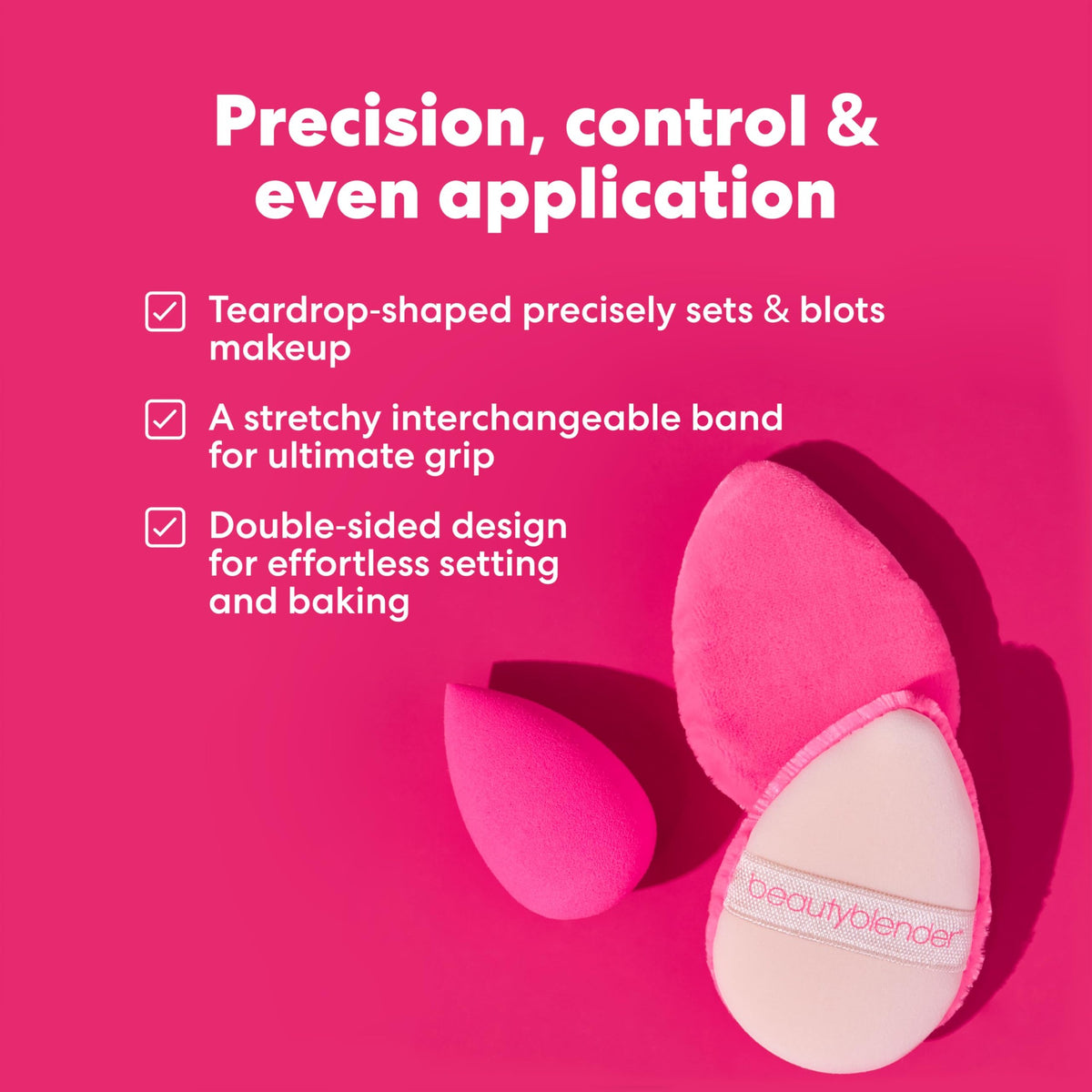 Beautyblender® | Pocket Puff™ Dual-Sided Beauty Blender Powder Puff for Setting and Baking, Reusable, Washable - Medaid International