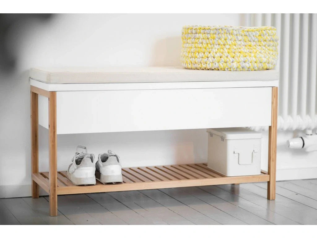 Shoe bench with storage compartment Mod. Finja by Wenko