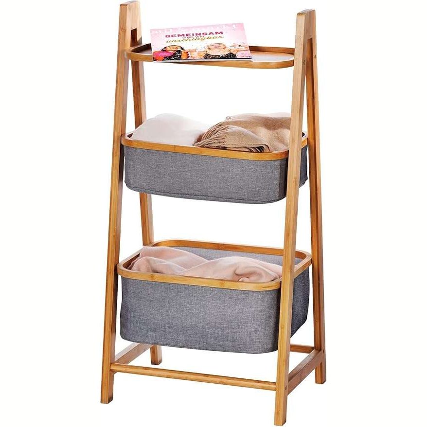 Nori Shelf with 2 Bamboo Frame by Wenko