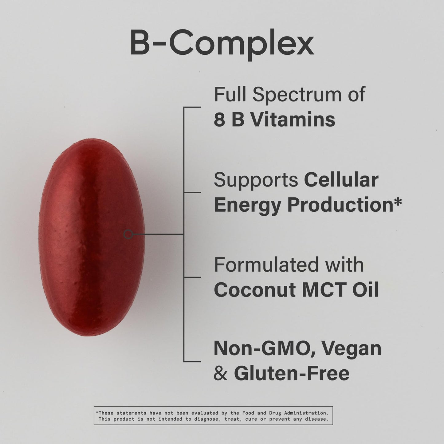 Sports Research® Vitamin B-Complex - Full Spectrum of B Vitamins with Methylated B12 & Folate - Gluten Free · Plant-Based · Non-GMO · Vegan-Friendly Formula - 60 Veggie Softgels - Medaid International