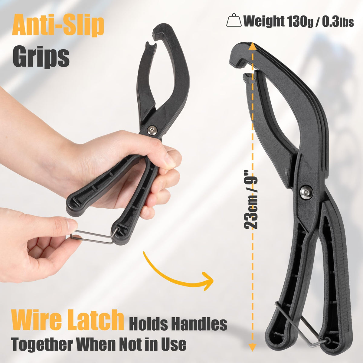 KASTWAVE Bike Tire Lever Tool with Anti-Slip Grip - Easy Install for Stubborn Wire Bead Tires - Durable Cycling Repair Equipment