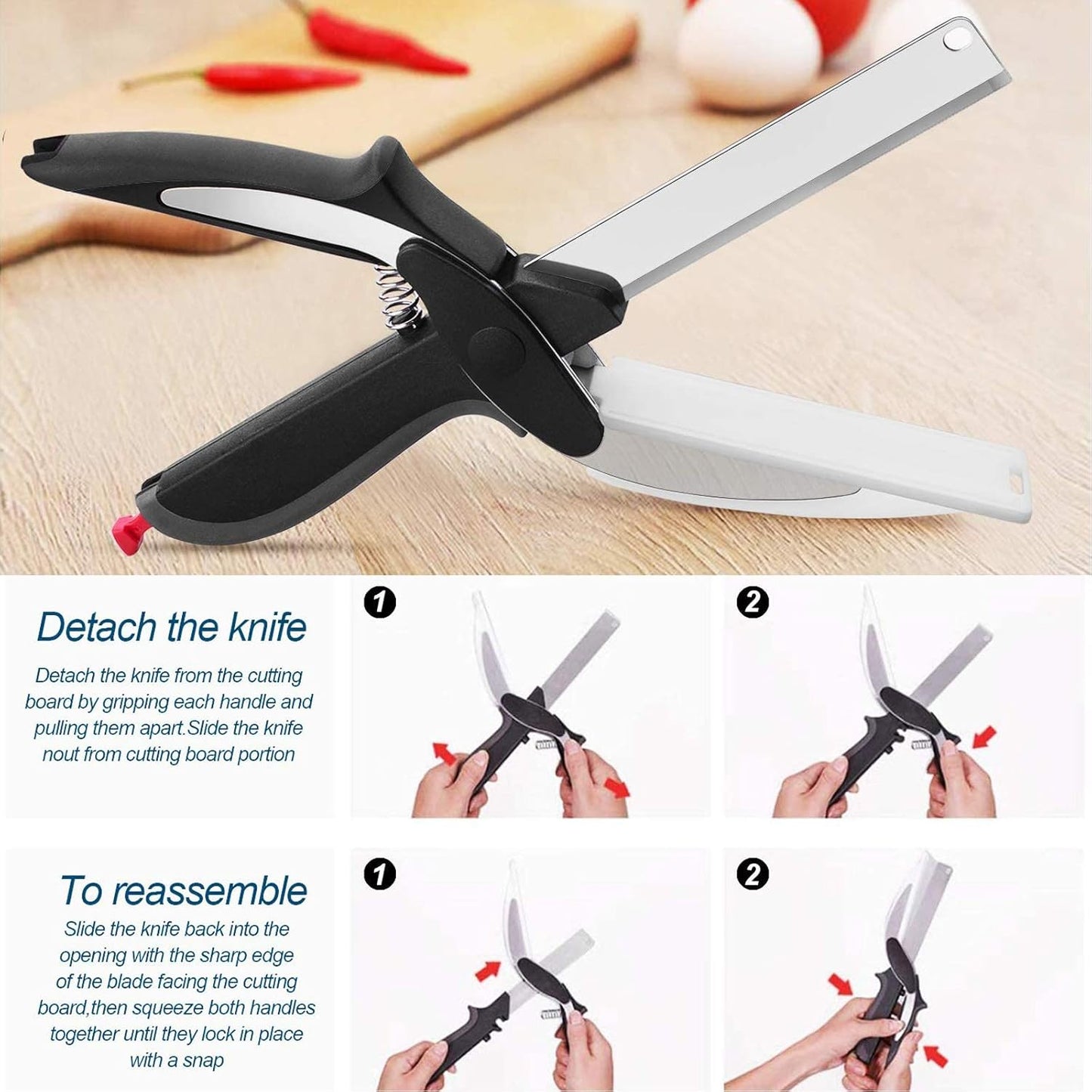 Gudebuy Kitchen Scissors Stainless Steel